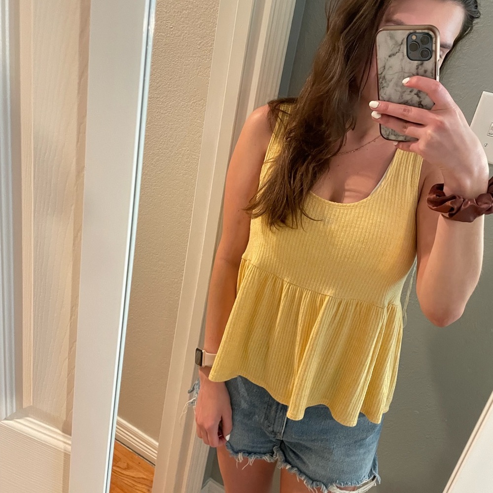 Yellow tank top